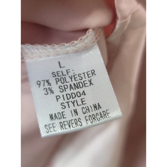 Fashion Nova Shirt Dress Women's Size Large Pink Polyester Long Sleeves - Picture 11 of 13